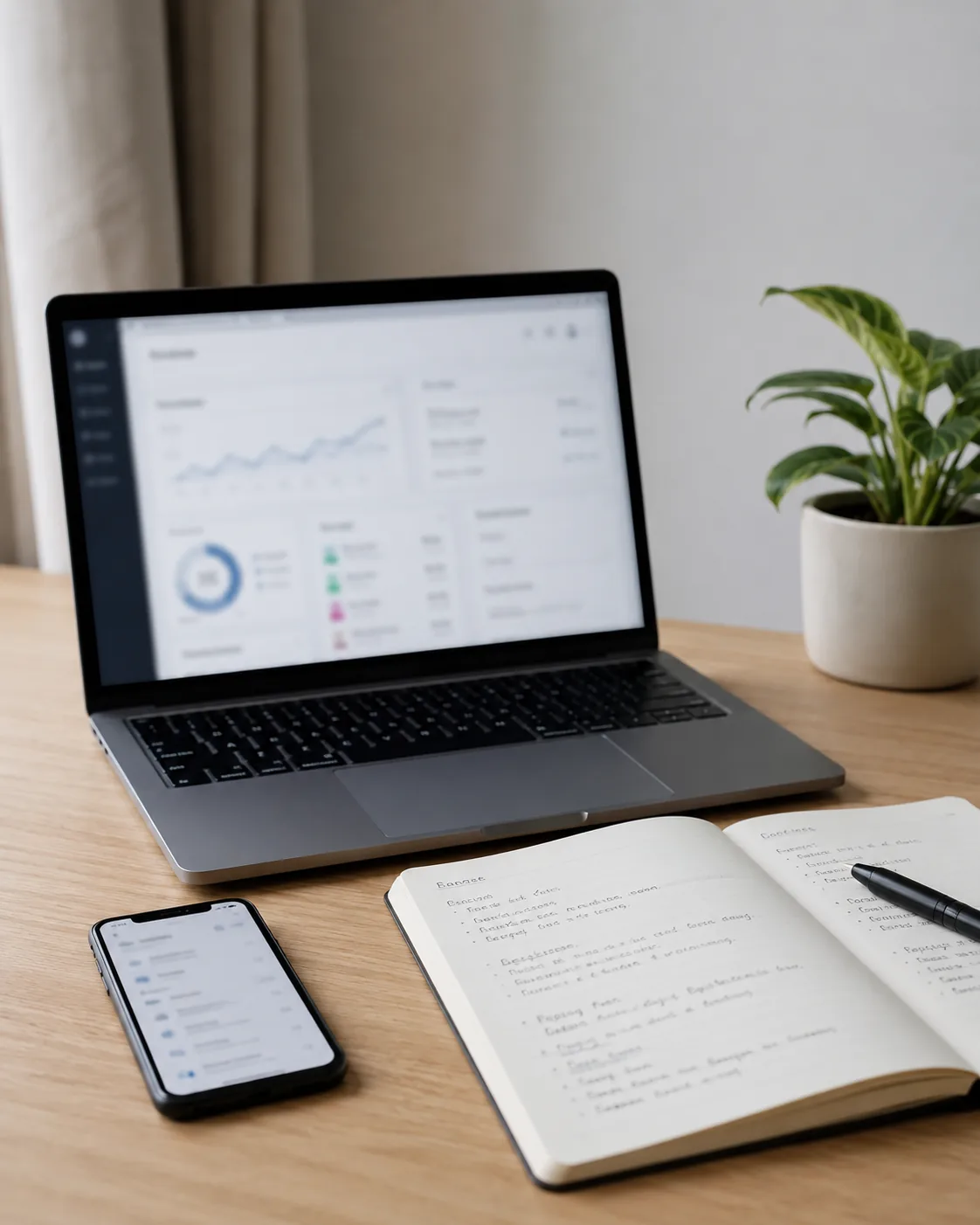 Online tracking, notebook a poznámky